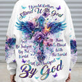 I Would Rather Stand With God Cross Wings Women's All Over Print Shirt - Tlnt0203244