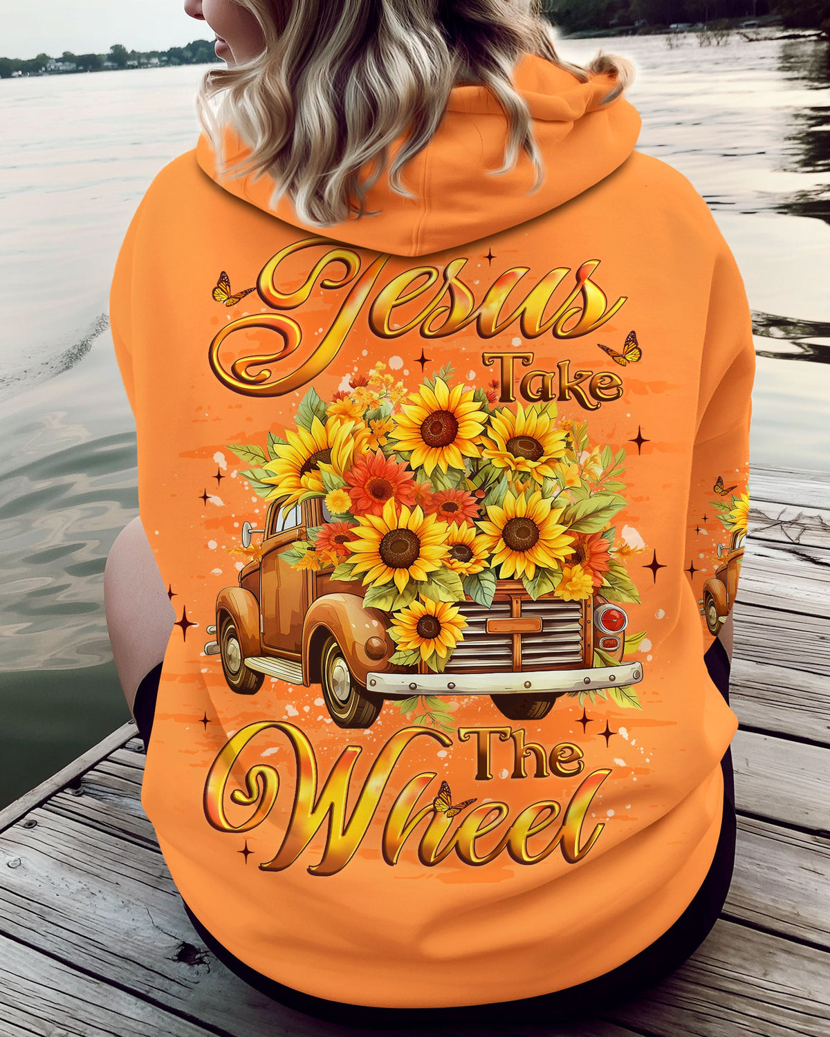 Jesus Take The Wheel Sunflowers Women's All Over Print Shirt - Yhlt1509252