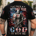 I Walk Without Fear Because God Is With Me Men's All Over Print Shirt - Yhhn1909253
