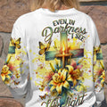 Even In Darkness Lilies Cross Women's All Over Print Shirt - Tlnt1902242