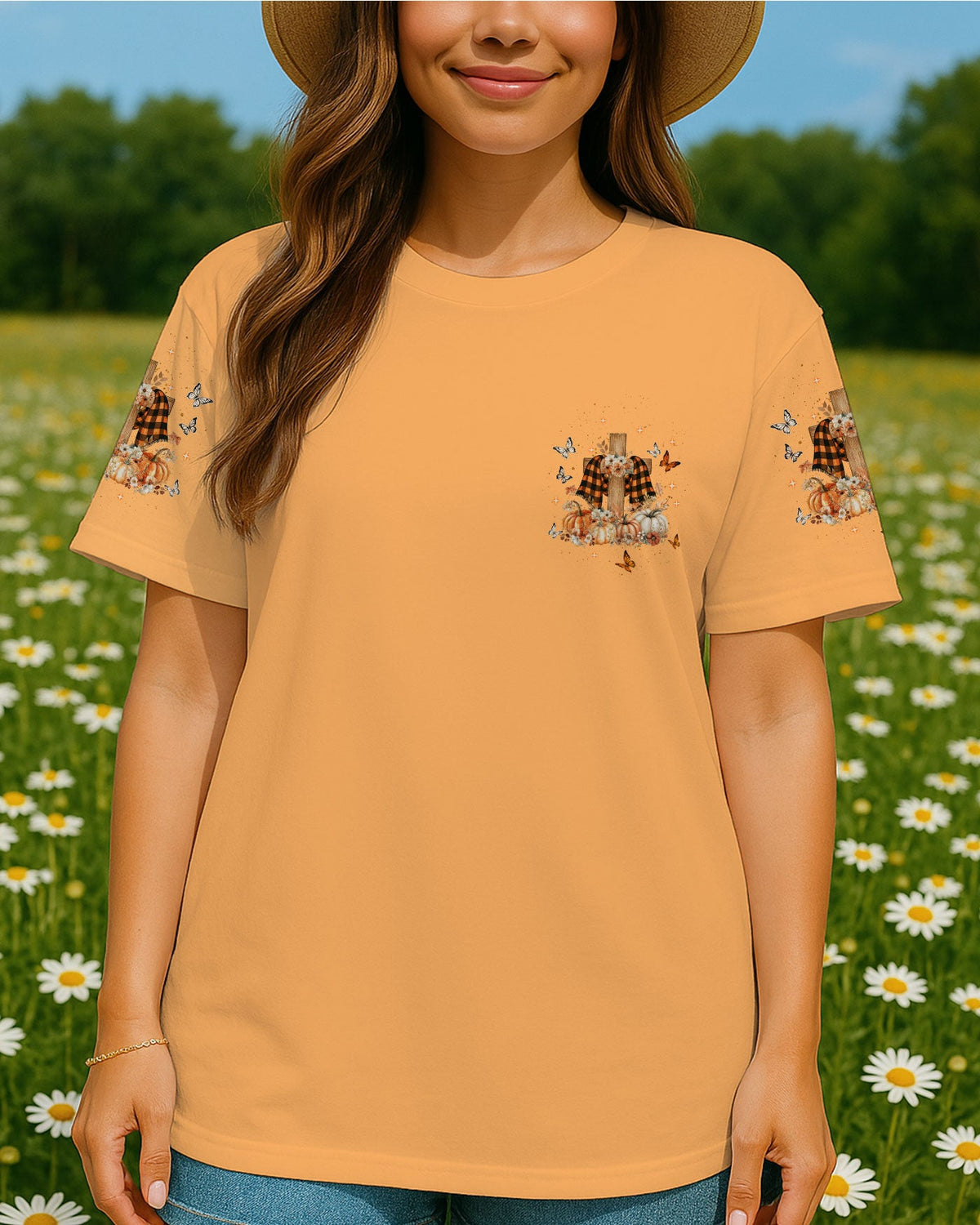 Fall For Jesus Autumn Women's All Over Print Shirt   - Tlnt2807254