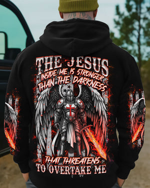 The Jesus Inside Me Is Stronger   Warrior Men's All Over Print Shirt - Yhhn2011251