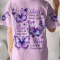 Faith Hope Love Butterflies Women's All Over Print Shirt - Tytd1208232