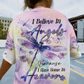 I Believe In Angels Dragonfly Women's All Over Print Shirt - Tltr1409232