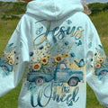 Jesus Take The Wheel Floral Truck Women's All Over Print Shirt - Tlnt2111233