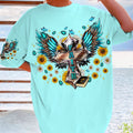 Faith Cross Wings Women's All Over Print Shirt - Tlnt0607233