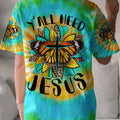 Y'all Need Jesus Tie Dye Women's All Over Print Shirt - Tytd1007235