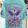 Christ Who Strengthens Her Women's All Over Print Shirt - Tytd0111231
