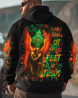 I Just Wanna Sit At The Feet Of Jesus Warrior Men's All Over Print Shirt - Tltr1009251