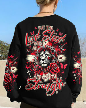 Lord Stood With Me Lion Rose Women's All Over Print Shirt  - Tltr2410244