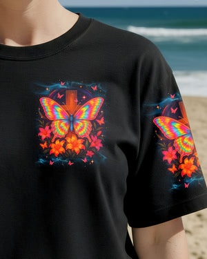 When Butterflies Appear Angels Are Near Women's All Over Print Shirt - Tlnt1411252