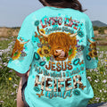 Living Life Somewhere Between Jesus Cow Women's All Over Print Shirt - Tltr2002243