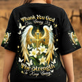Thank You God Cross Wings Women's All Over Print Shirt    - Tlnt1804252
