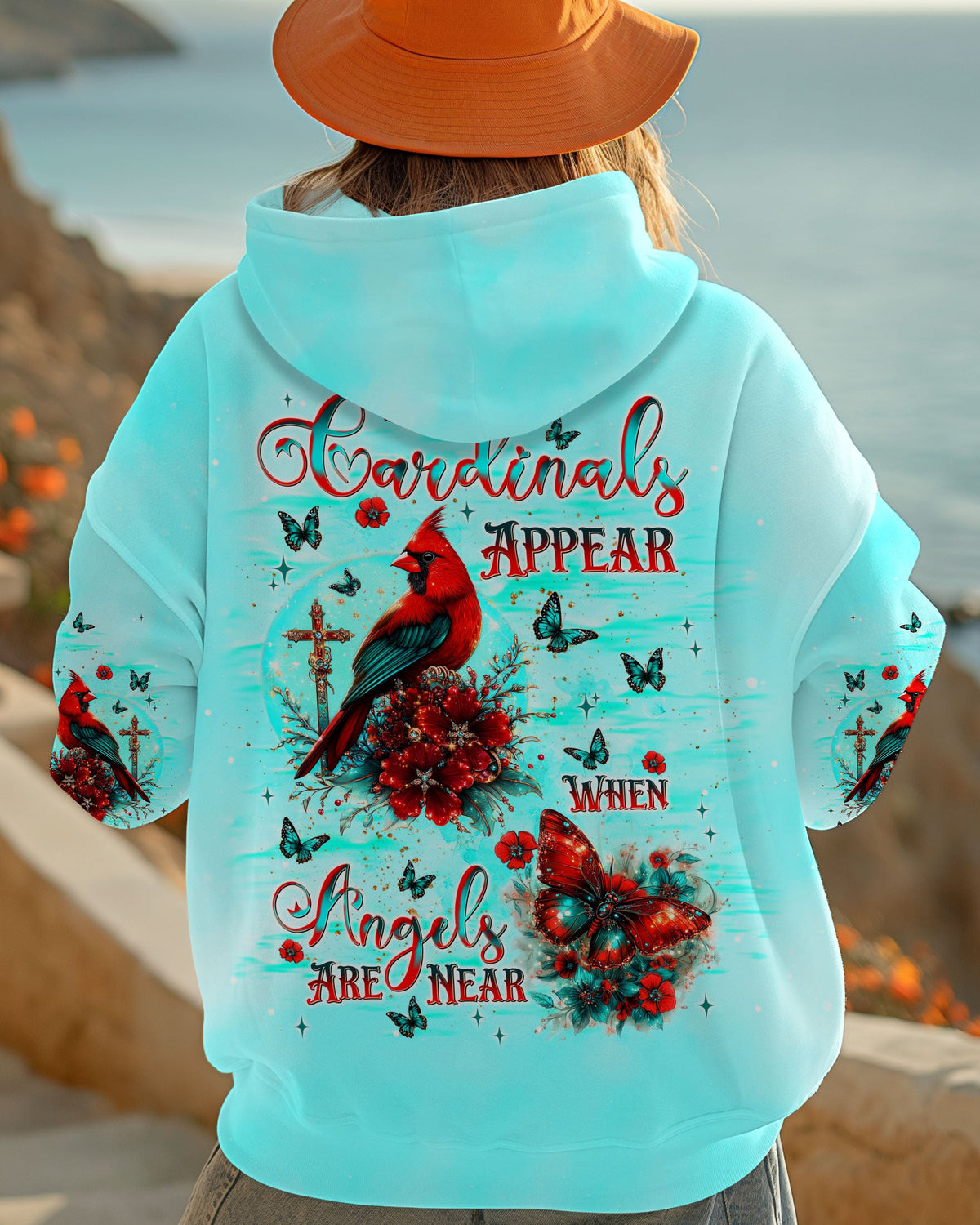 When Cardinals Appear Angels Are Near Women's All Over Print Shirt - Tlnt0612242