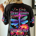 God Never Let Me Go Dragonfly Women's All Over Print Shirt - Tytd1007234