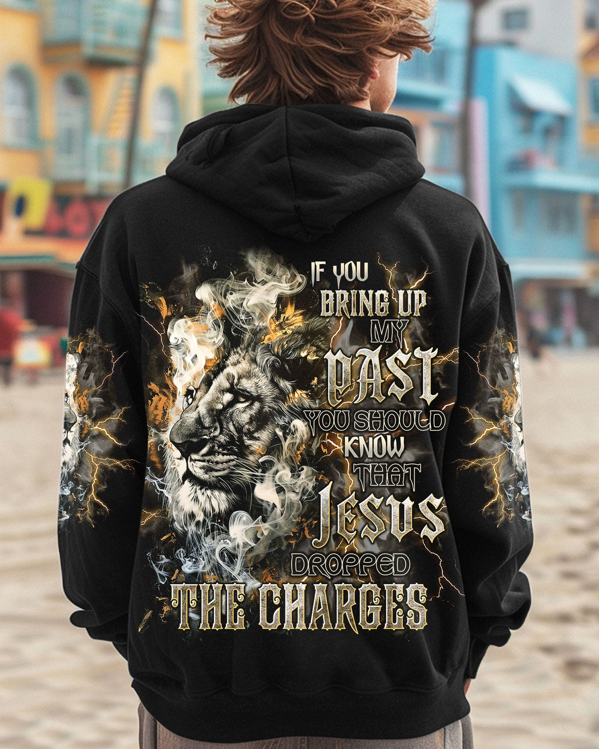 Jesus Dropped The Charges Lion Men's All Over Print Shirt - Tlnt1209242