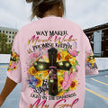 Way Maker Miracle Worker Cross Sunflower Women's All Over Print Shirt - Tltr1708233