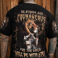 Be Strong And Courageous Men's All Over Print Shirt - Yhln0603253