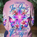 I Believe In God Glowing Cross Lilies Women's All Over Print Shirt - Tltr0112233