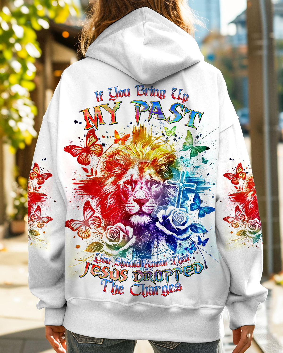 Jesus Dropped The Charges Lion Women's All Over Print Shirt - Tlnt1109245