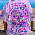 Worry Ends When Faith In God Begins Women's All Over Print Shirt - Tlnt3101243