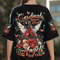 Cardinals Appear When Angels Are Near Women's All Over Print Shirt - Tlnt2703252