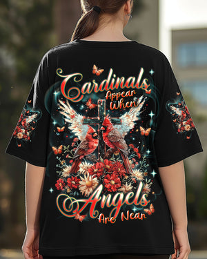 Cardinals Appear When Angels Are Near Women's All Over Print Shirt - Tlnt2703252