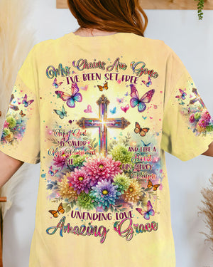 Unending Love Amazing Grace Flower Cross Women's All Over Print Shirt - Tltr1406241