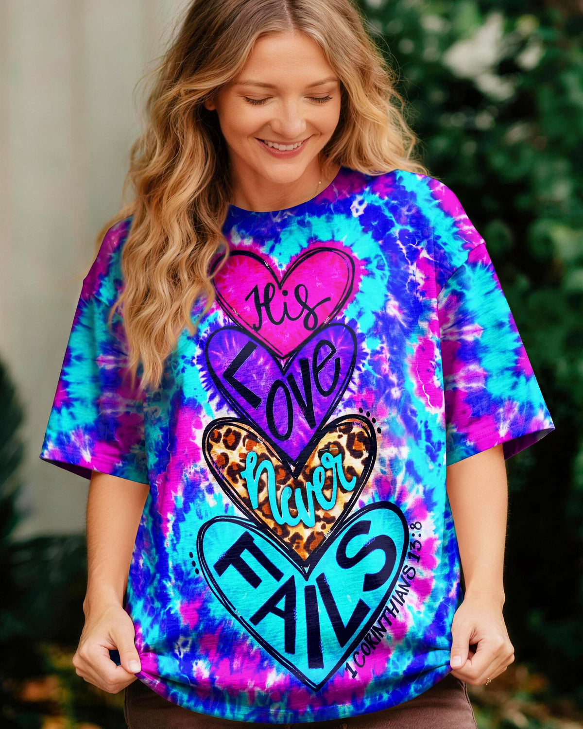 His Love Never Fails Women's All Over Print Shirt  - Tlnt1804261