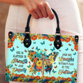 She Is Clothed In Strength And Dignity Butterfly Leather Handbag - Tltr2211244