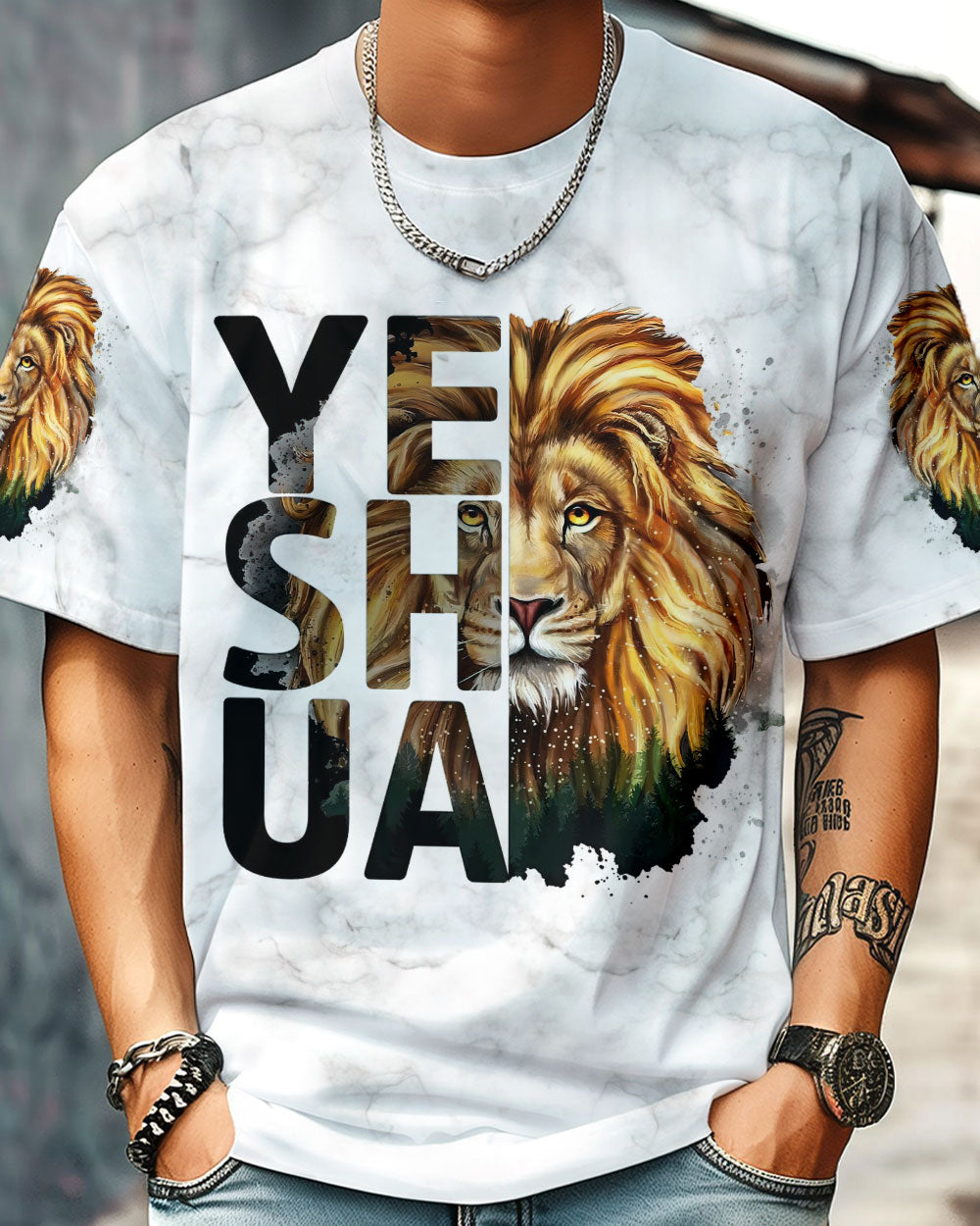 Lion Yeshua Men's All Over Print Shirt - Yhln2006242