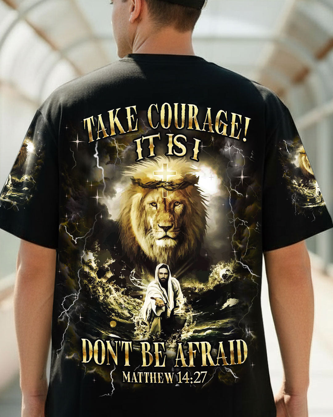 Take Courage It Is I Lion Jesus Men's All Over Print Shirt - Yhhn1911252