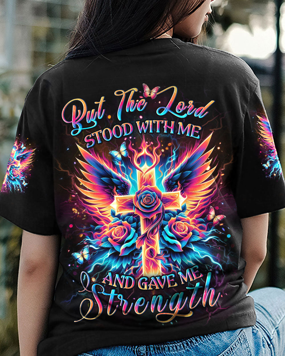 But The Lord Stood With Me Women's All Over Print Shirt - Yhlt2501244