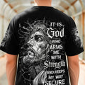 It Is God Who Arms Me With Strength Men's All Over Print Shirt  - Tlhn3003261