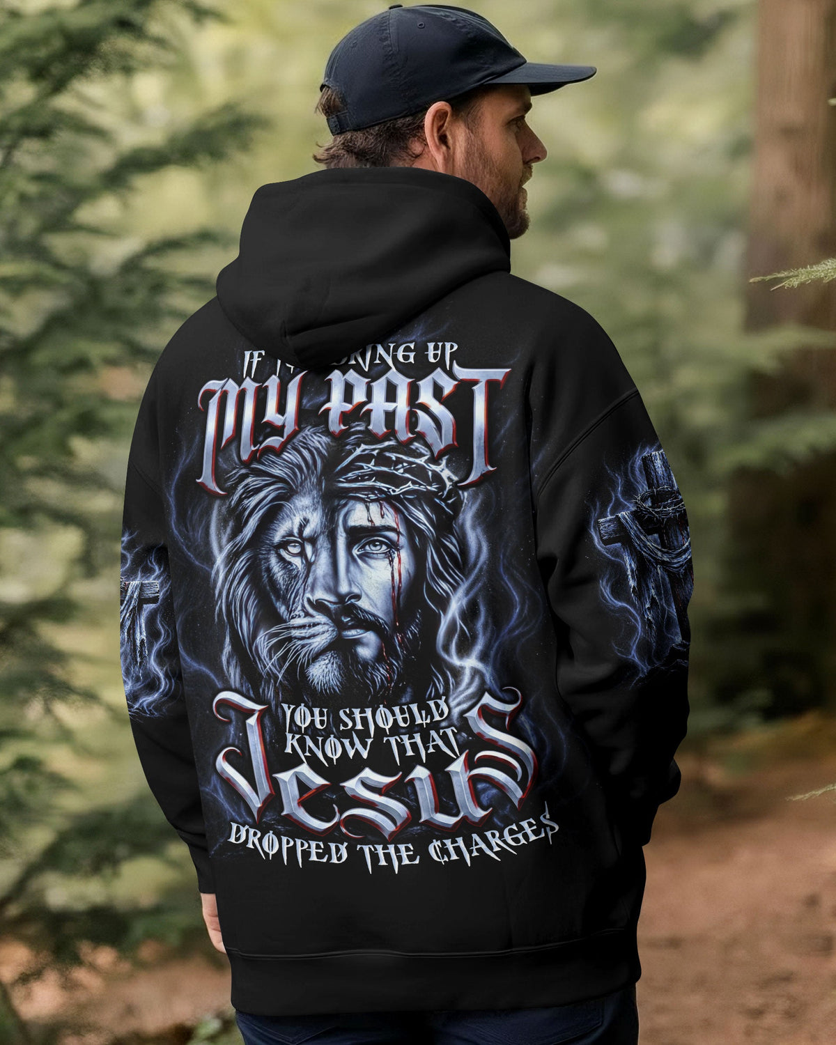 Jesus Dropped The Charges Lion Men's All Over Print Shirt   - Tltw2404261