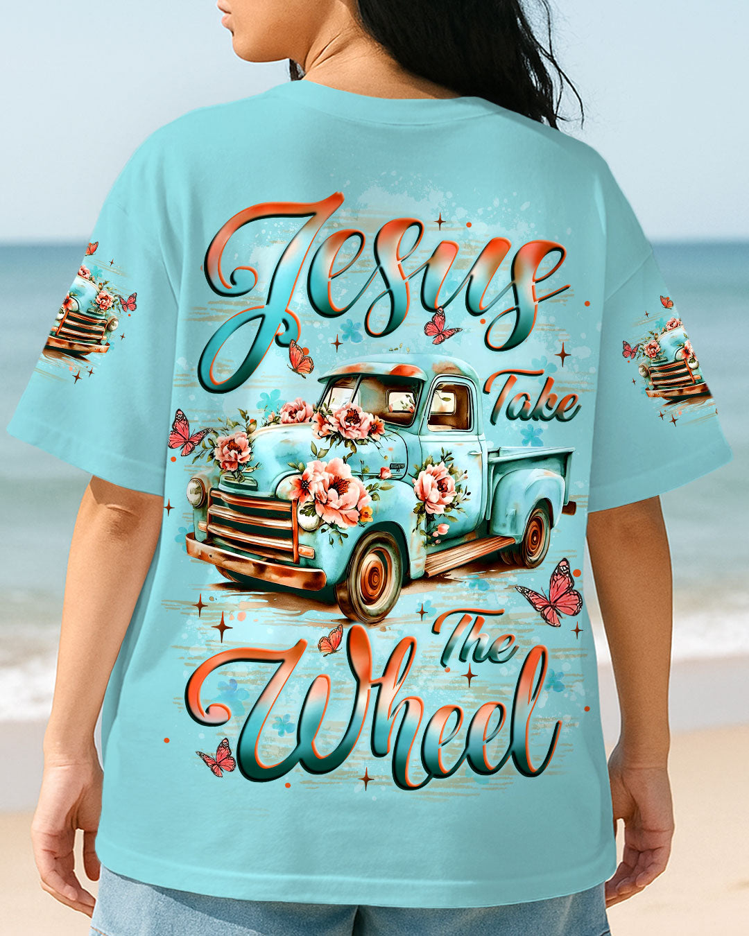 Jesus Take The Wheel Women's All Over Print Shirt - Yhlt0909251