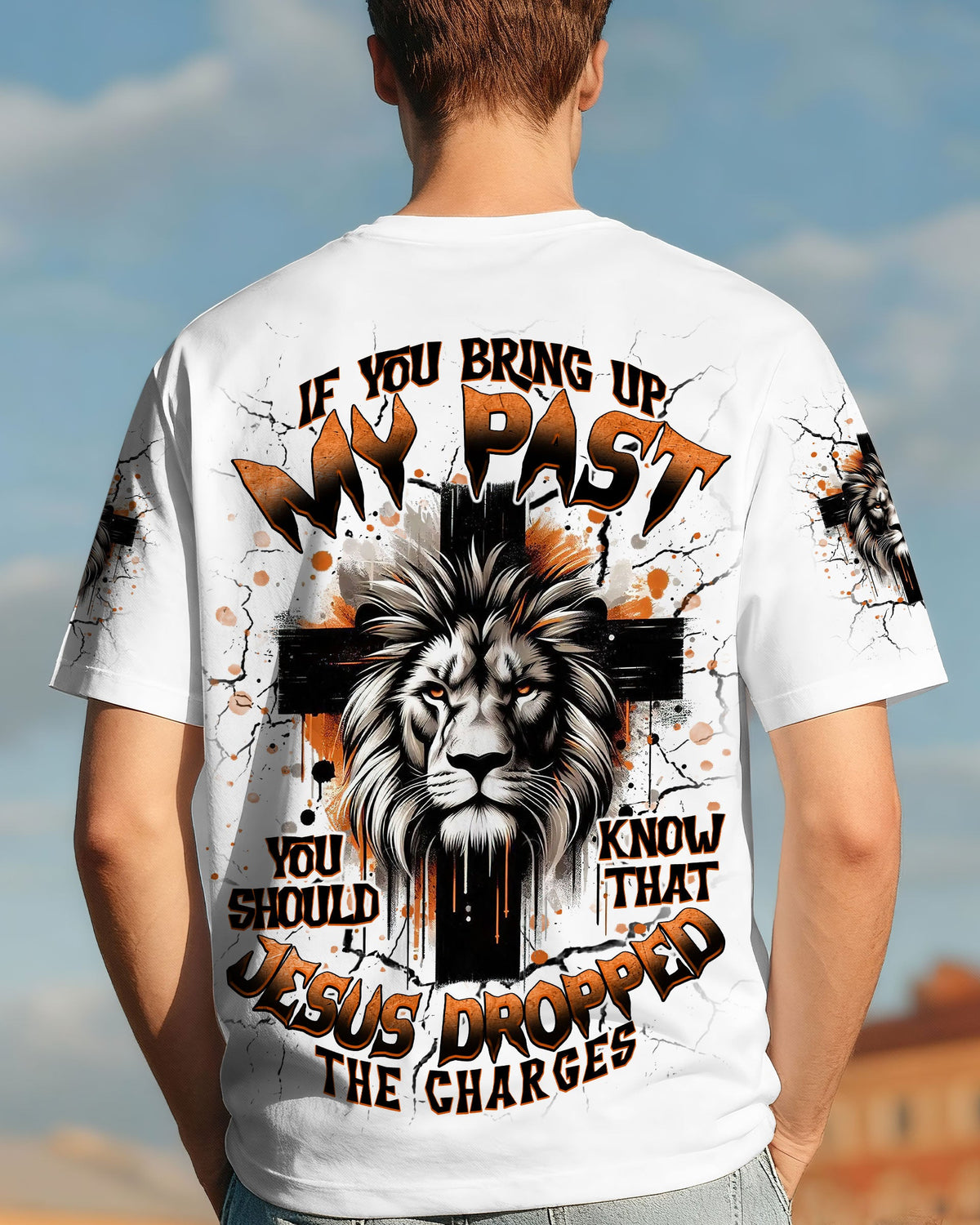 Jesus Dropped The Charges Lion Men's All Over Print Shirt   - Tlnt0710252