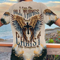 I Can Do All Things Through Christ Wings Women's All Over Print Shirt - Tlnt0408231