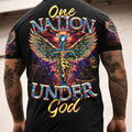 One Nation Under God Cross Men's All Over Print Shirt - Tltr1010233