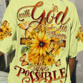 With God All Things Are Possible Women's All Over Print Shirt - Tytd2407232
