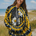 Daisies Cross Swirl Women's All Over Print Shirt - Tltw2302261