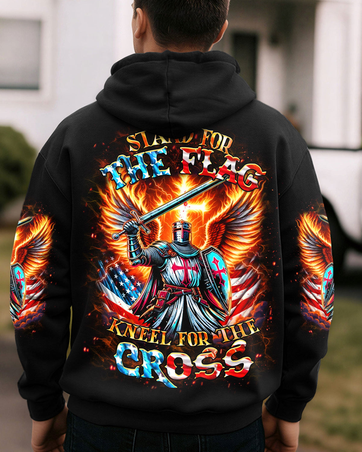 Stand For The Flag Kneel For The Cross Men's All Over Print Shirt - Yhhn2612251