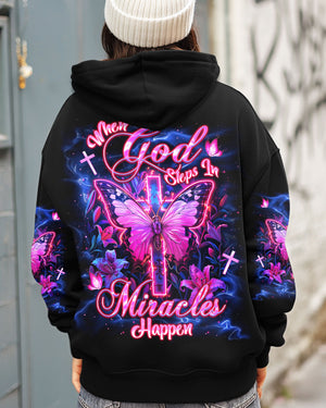 When God Steps In Miracles Happen Women's All Over Print Shirt - Tlnt1906251