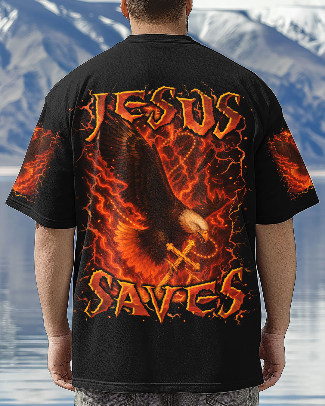 Jesus Saves Men's All Over Print Shirt - Yhln0906254