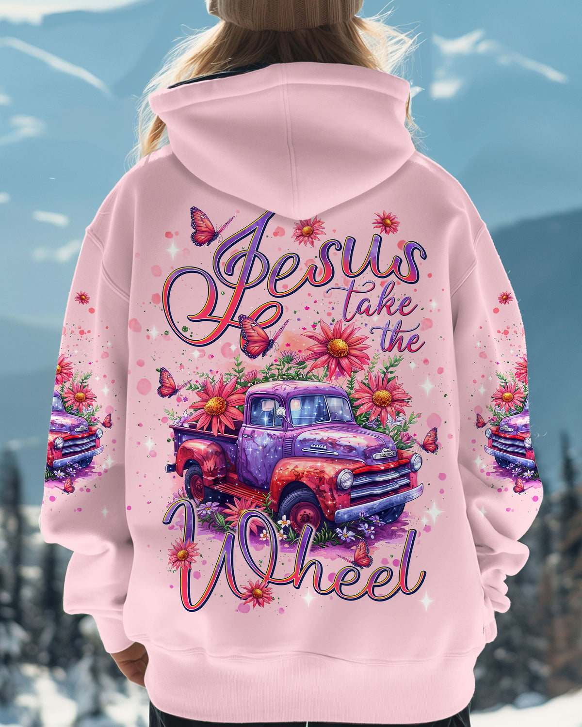 Jesus Take The Wheel Women's All Over Print Shirt - Tlnt2406251