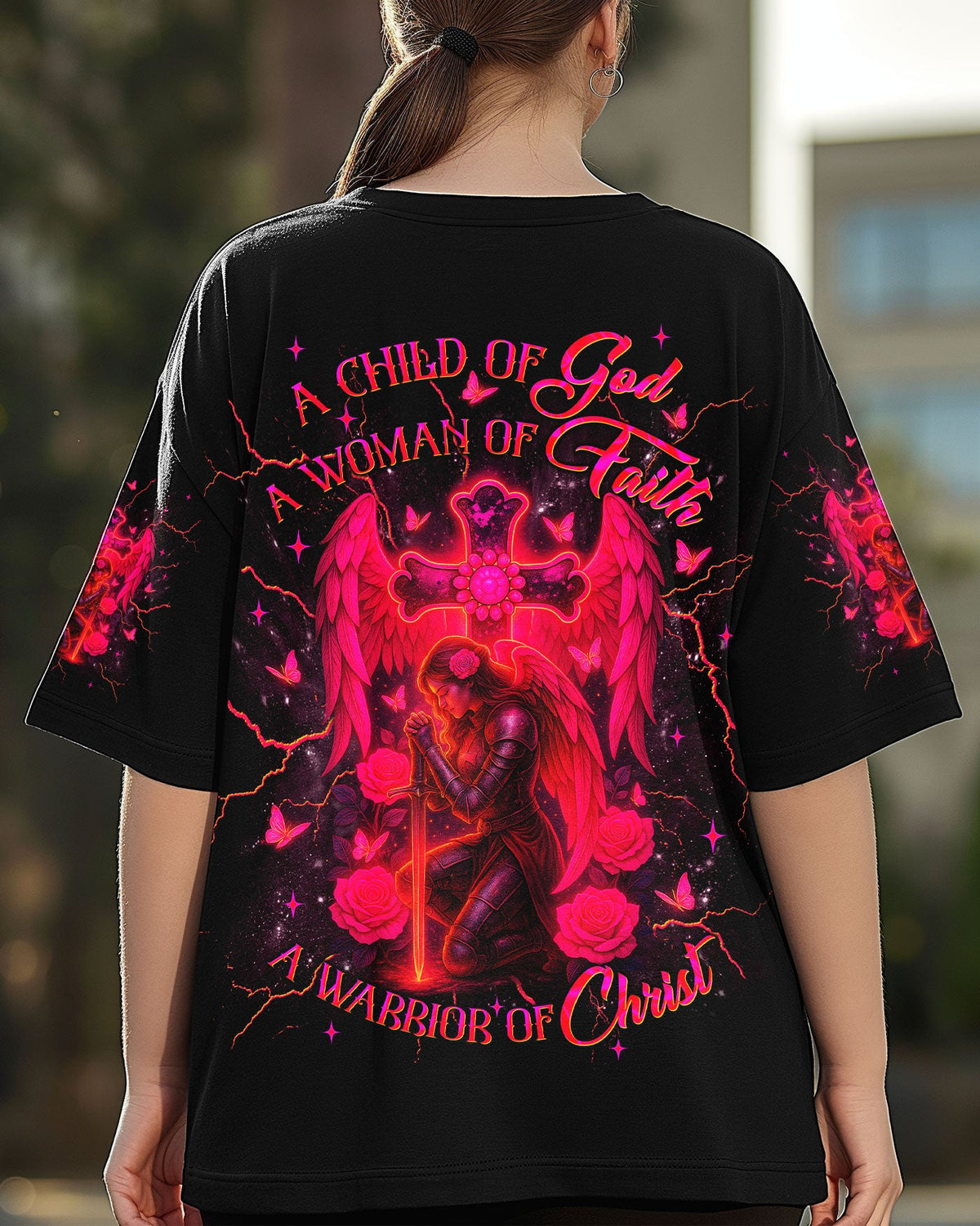 A Child Of God A Woman Of Faith Warrior Women's All Over Print Shirt  - Tlnt0108252