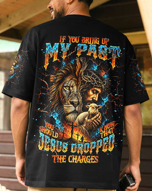 Jesus Dropped The Charges Lion Jesus Men's All Over Print Shirt   - Tlnt1505263