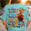 Why Y'all Trying To Test The Jesus In Me Women's All Over Print Shirt - Yhln2708242