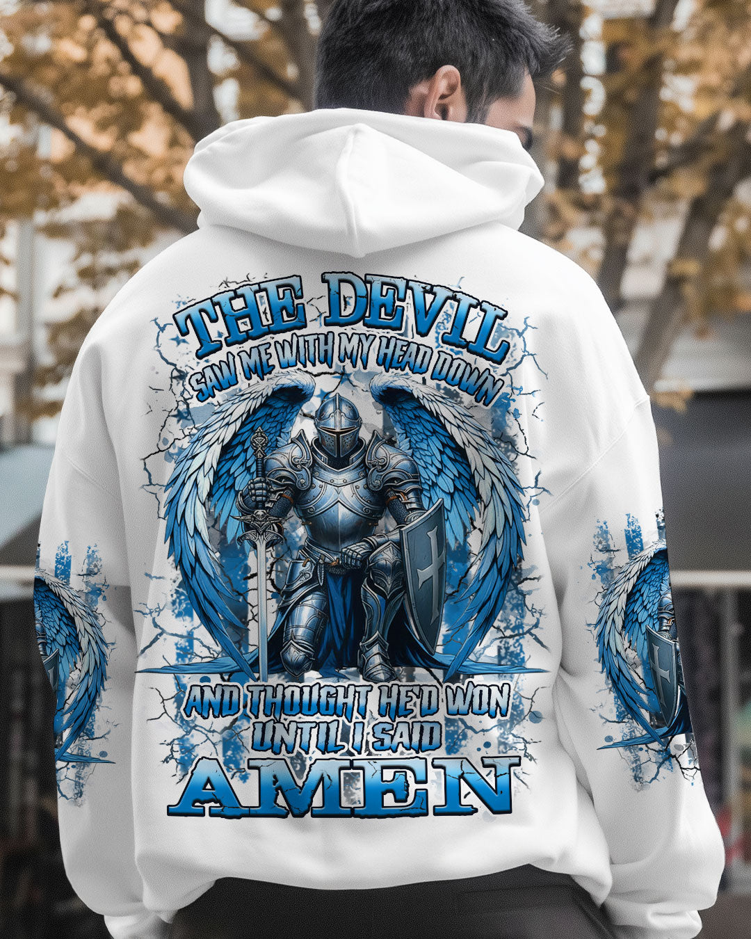The Devil Saw Me With My Head Down Warrior Men's All Over Print Shirt - Yhhn2111252