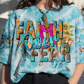 Faith Over Fear Tie Dye Women's All Over Print Shirt - Tytd0807233